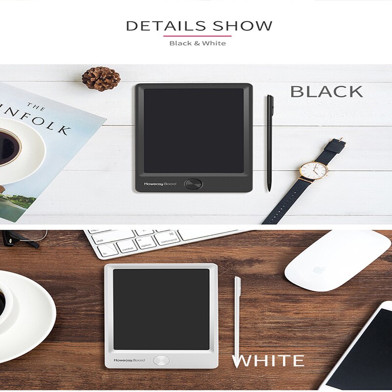 mini 5 Inch LCD Writing Tablet Digital Drawing Tablet Smart Handwriting Pads Portable Graphics Message Notepad Lock key colour