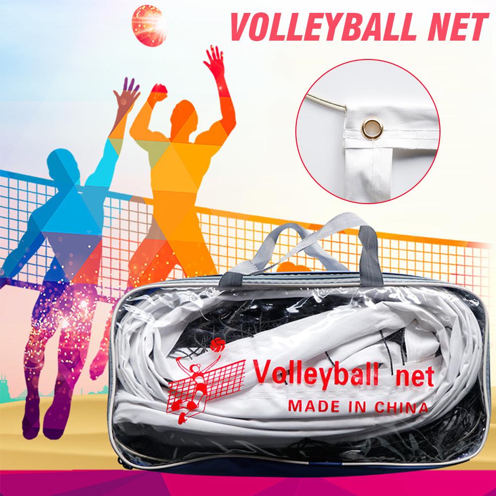Draagbare Volleybal Netto vierzijdig Verdikte Canvas Rand PE Duurzaam Standaard Volleybal Netto voor Concurrentie Training Praktijk