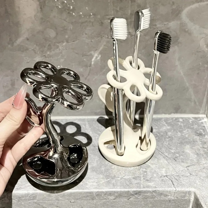 Ceramiczny uchwyt na szczoteczki robić makijażu Stojak na szczoteczki robić makijażu Stojak na pastę robić zębów Stojak na ołówki Stojak na zastawę stołową Organizer akcesoriów łazienkowych