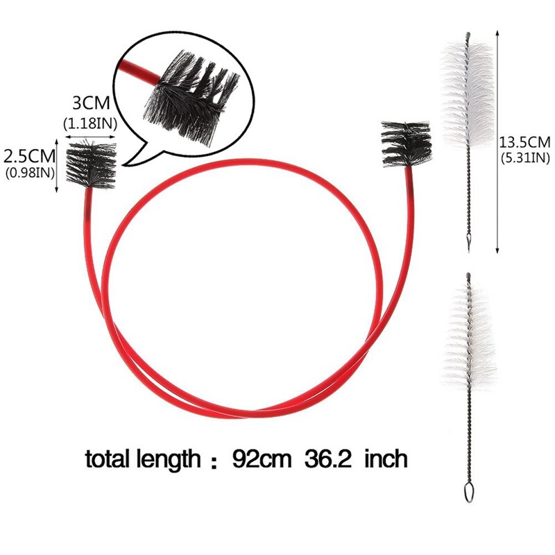 Trumpet Cleaning Care Kit Portable Trumpet Mouthpiece Brush Valve Brush Flexible Brush Cleaning Stick