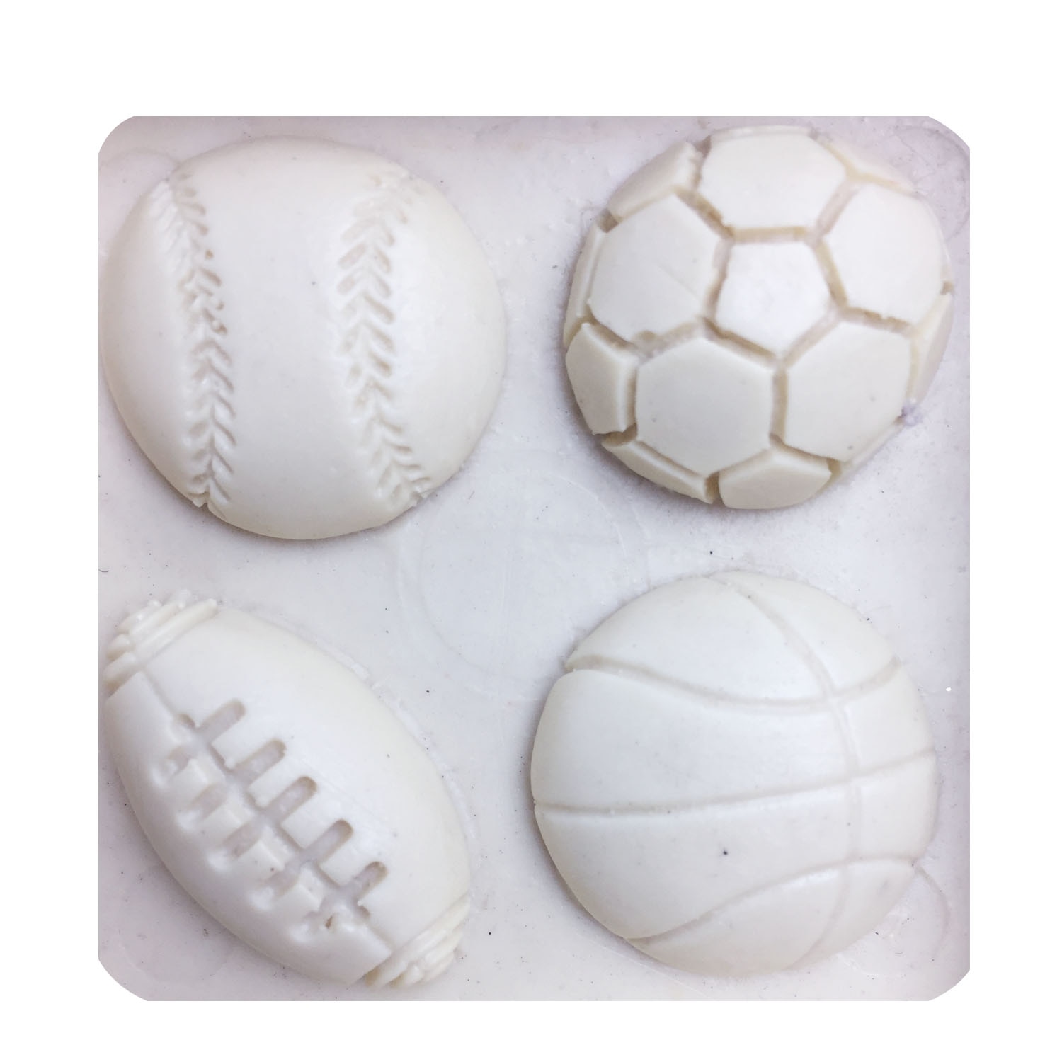 M0149 Football/ basketball/baseball fondant silicone mold for kitchen chocolate candy Clay making cupcake cake decorating tools