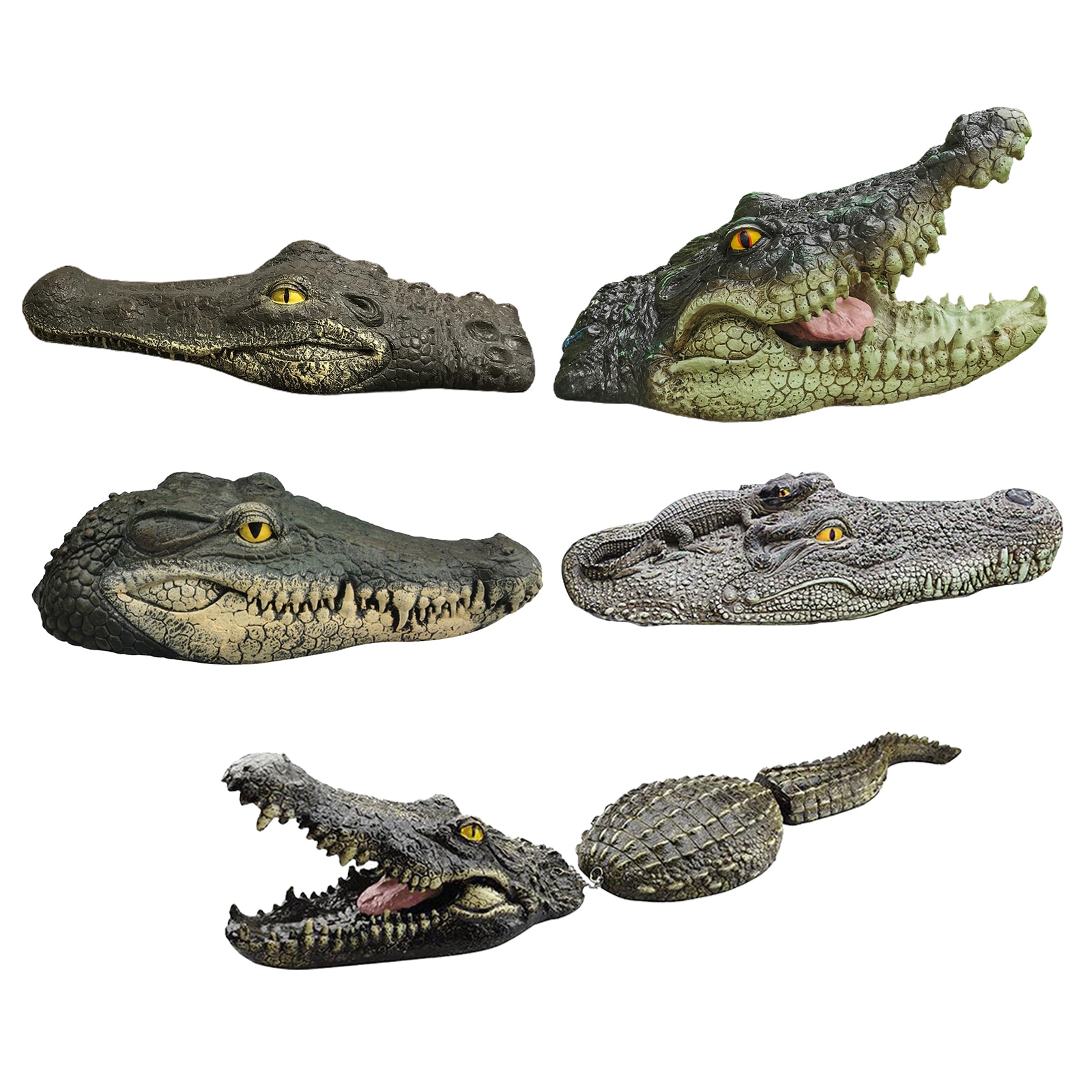 Alligator Floating Crocodile Decoy for Pool Pond Park Goose Birds Away