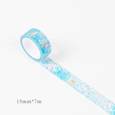 15mm * 7m söta kawaii kyoto dekoration japanska naglar dekorativa washi-tejp gör-det-själv scrapbooking maskeringstejp skolkontorstillbehör: 18
