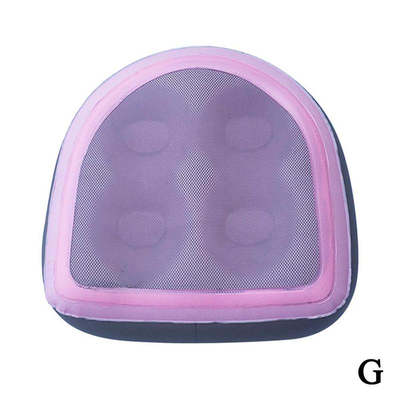 Ontspannende Massage Mat Opblaasbare Water Injectie Pad Zwembad Kussen Voor Baden Spa Zachte Kussen Opblaasbare Bad Seat M5G1: pink  Upgrade model