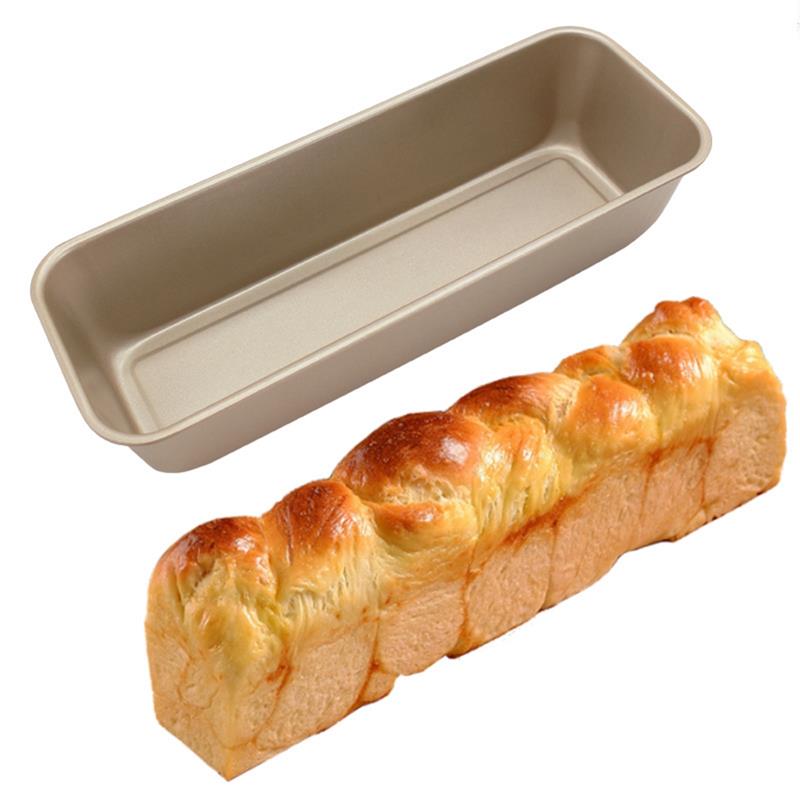 Brødpanne giftfri rektangulær nonstick brød bakepanne brødpanne bakeware skål boks kakeform bakeverktøy: Gylden