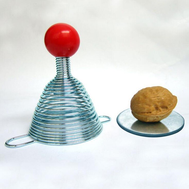 Funny Stainless Steel Spring Walnut Cracker Funny Kitchen tools Nut Crackers galletas de nuez