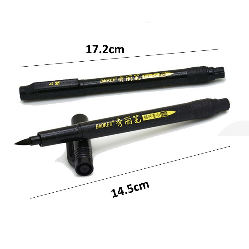 4pcs/lot Refillable Calligraphy Brush Pen for Chinese Japanese Art Craft Supplies Office School Writing Tool