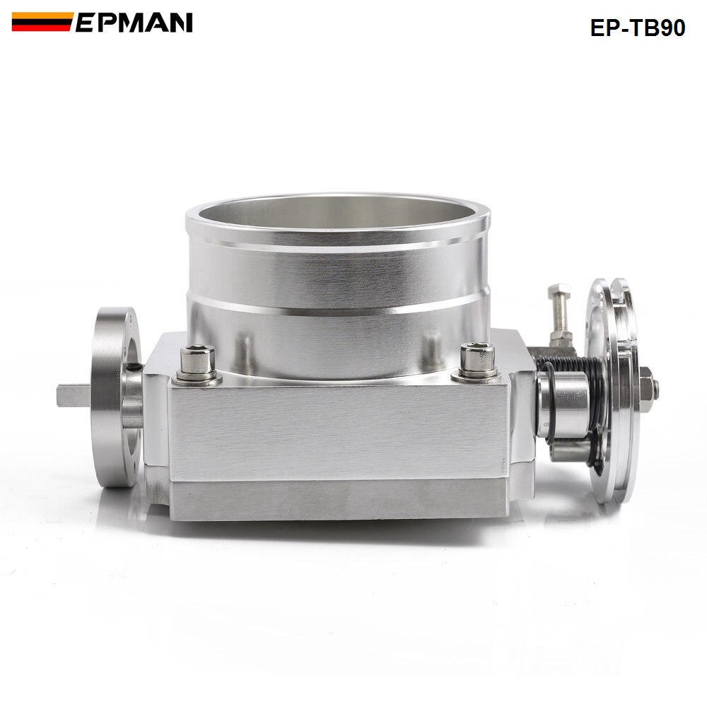 90MM HIGH FLOW Alloy Aluminum Universal CNC Billet Intake Throttle Body EP-TB90