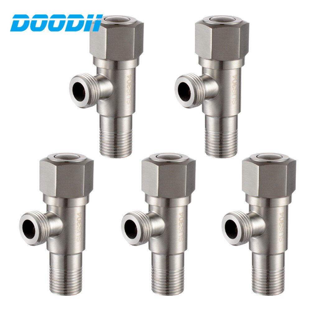 Doodii Bathroom Hardware Accessories two-way Angle Valve Toilet Bidet Shattaf Diverter Equal Joint Filling Valve adapter