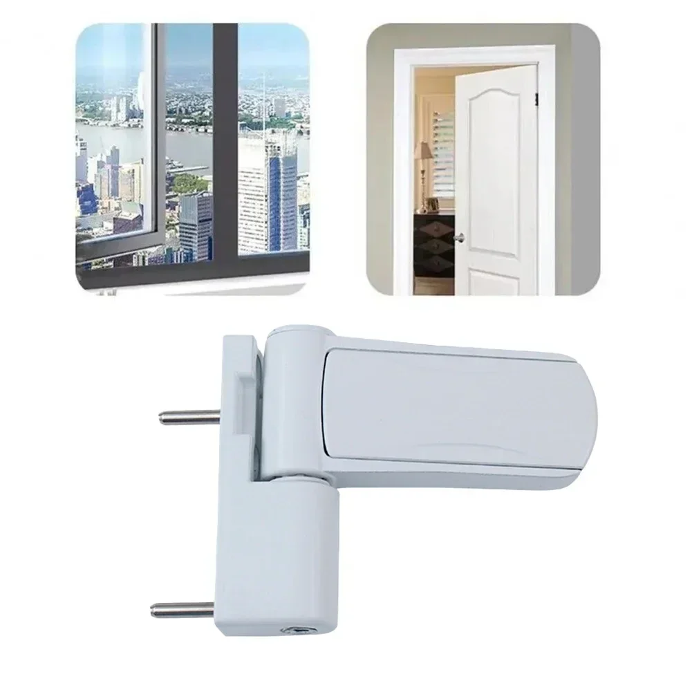 UPVC Door Flag Hinge Triad Adjustable For Double Glazing Doors Hinge Aluminium Profile Hydraulic Mute Buffer Hinge White