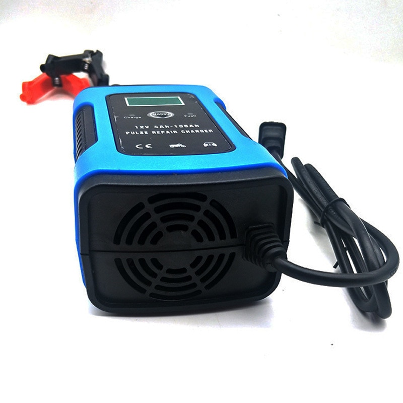 Car Battery Charger Automatic Smart Motorcycle Battery Charger Maintainer 6A 12v Universal Motorcycle Car Battery Pulse Chargers
