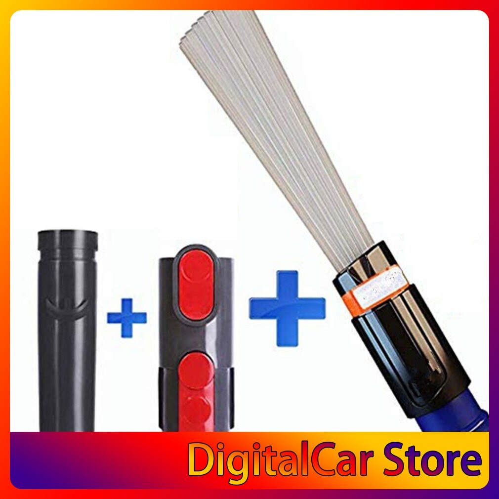 3Pcs/Set Dusty Brush Vacuum Cleaner Multifunction Straw Tube Dust Dirt Remover Brush Universal Vacuum Clean Tool For V6V7V8V10