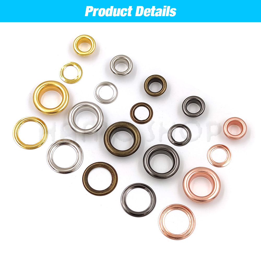 Eyelet Grommet Tool Kit Handheld Install Pliers Portable Grommet Hand Press With 100 Set Of Grommets For Leather Canvas Clothing