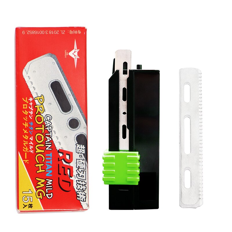 Lame de rasoir japonaise de , accessoire de remplacement pratique avec plumes: Red