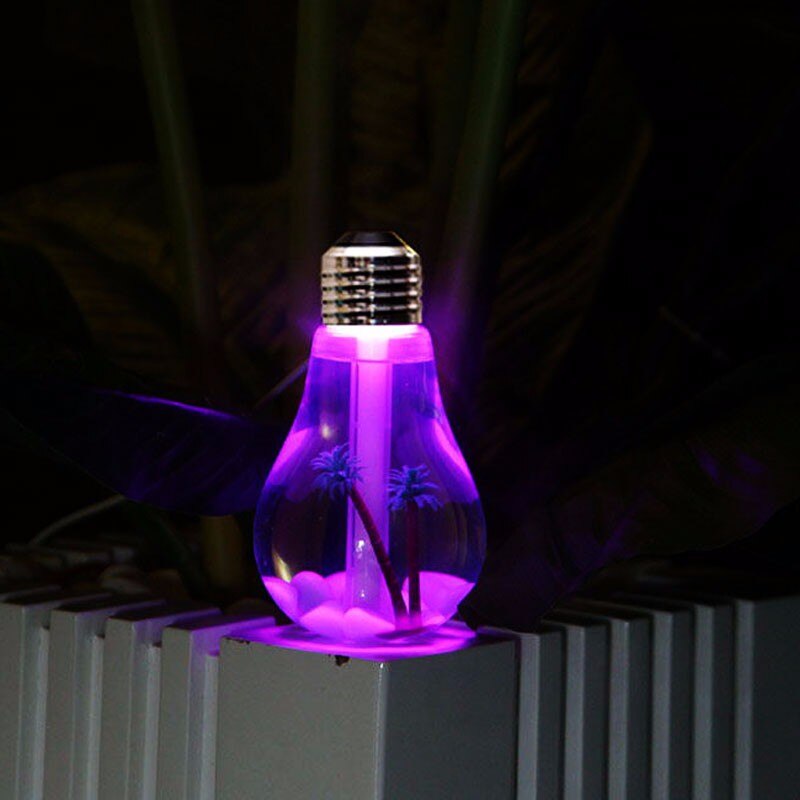 400ML Bulb Essential Oil Humidifier Ultrasonic Diffuser LED Night Light Air Freshener for Aromatherapy diffusers