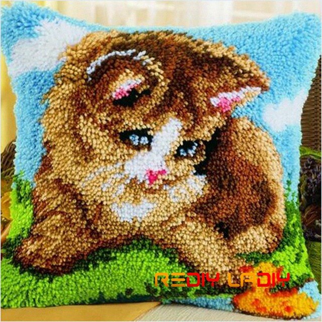 DIY juegos de cojines de agujas de lengüeta Kitty – Grandado