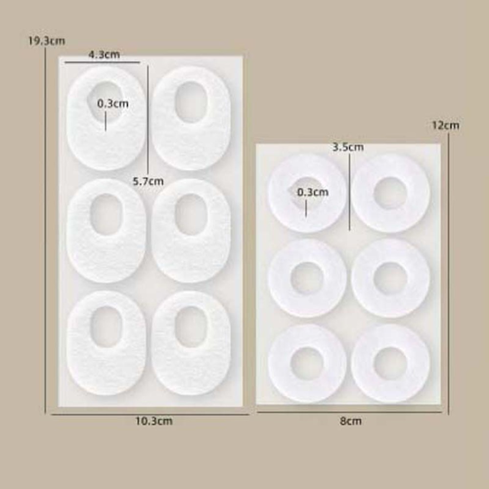 Almofada do pé Suporta Callus Almofadas Pads, joanete Protector, Chicken Eye Patch, Felt Toe Pads, evitar calos Blisters