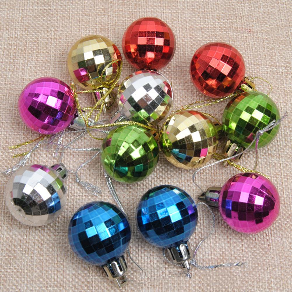 Plastic 12 Stks/set Decoratieve Bal Baard Kerstballen Gekleurde Creatieve Hanger Opknoping Decoratie Party Xmas Ornamenten Fancy Dress: Black
