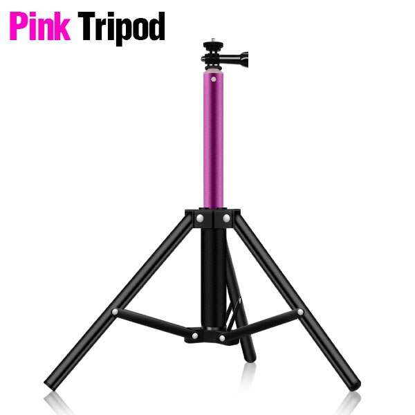 Universal Portable Aluminum Tripod Stand Mount Digital Camera Tripod For Phone Selfie Flash Photo Relfectors Softboxes Lights: pink