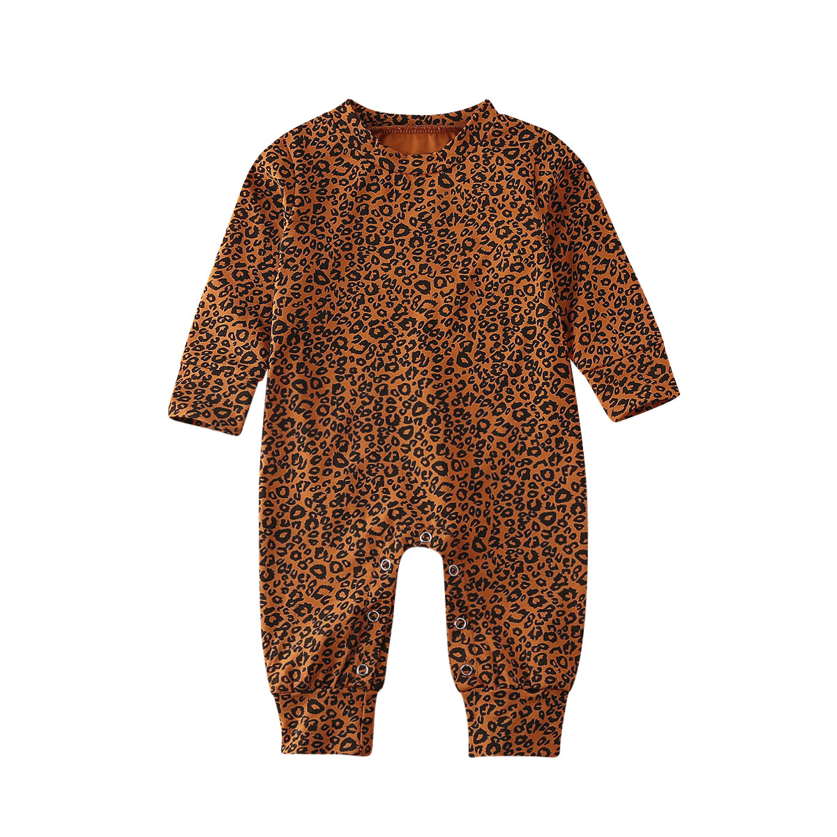 Baby Frühling Herbst Kleidung Infant Baby Junge Mädchen Langarm-body Overall Leopard Insgesamt Outfits 0-18M