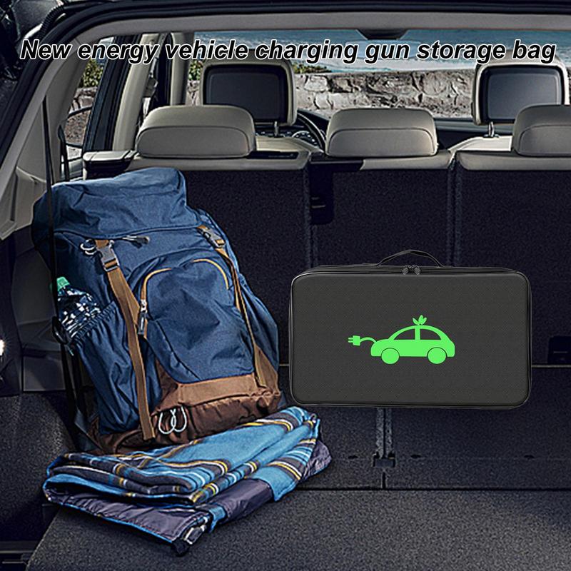 Bolsa de almacenamiento de Cables de carga EV, bolsa organizadora de cables portátil, bolsa de almacenamiento de cables ignífuga, cargador de coche eléctrico