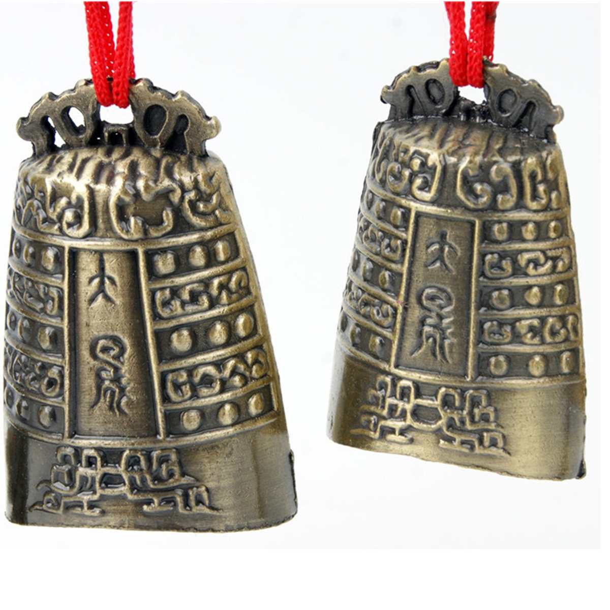 Chinese Glockenspiel Chimes Brass Bells Bronze Ware Ancient Chinese Mini Musical Instruments 7 Round Copper Bells And Crandall