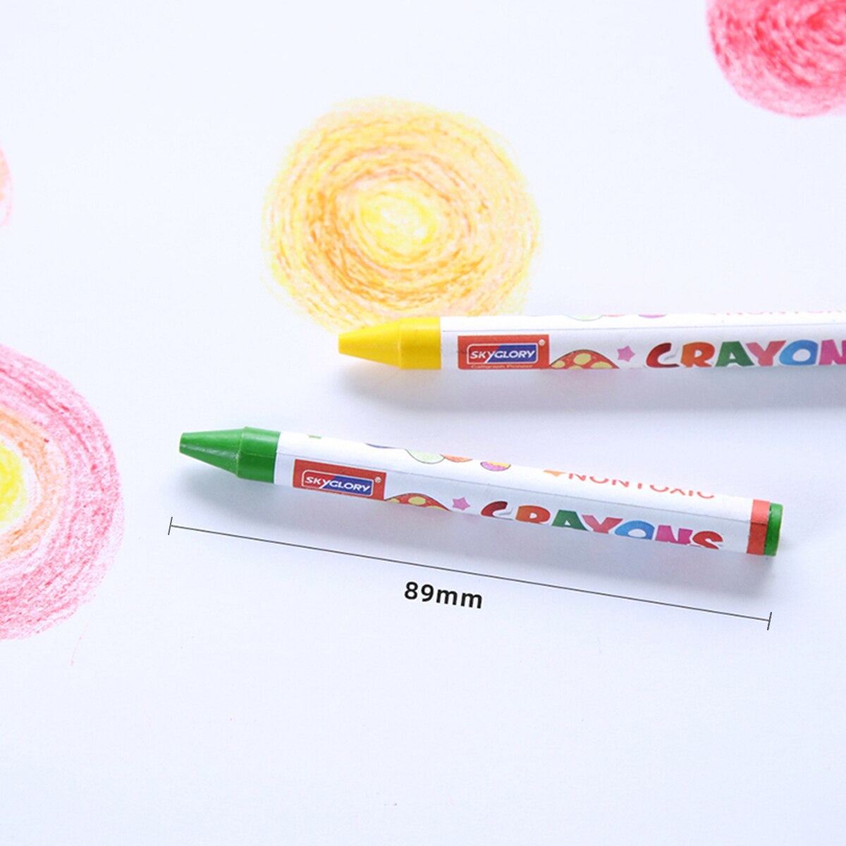 Juego de 8 ceras de colores para colorear, crayones no tóxicos, suministros de Arte de Pastel de aceite para Niños Estudiantes Adultos, pintura de dibujo, papelería