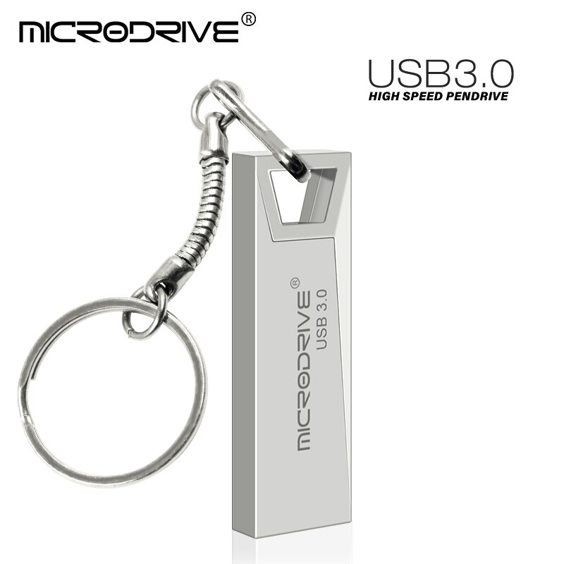 USB 3,0 Metall-Stick 64GB/32GB/16GB Wasserdichte USB-Stick USB Memory Stick 3,0 USB Disk USB-Speicher Geräte: 32GB / Silber