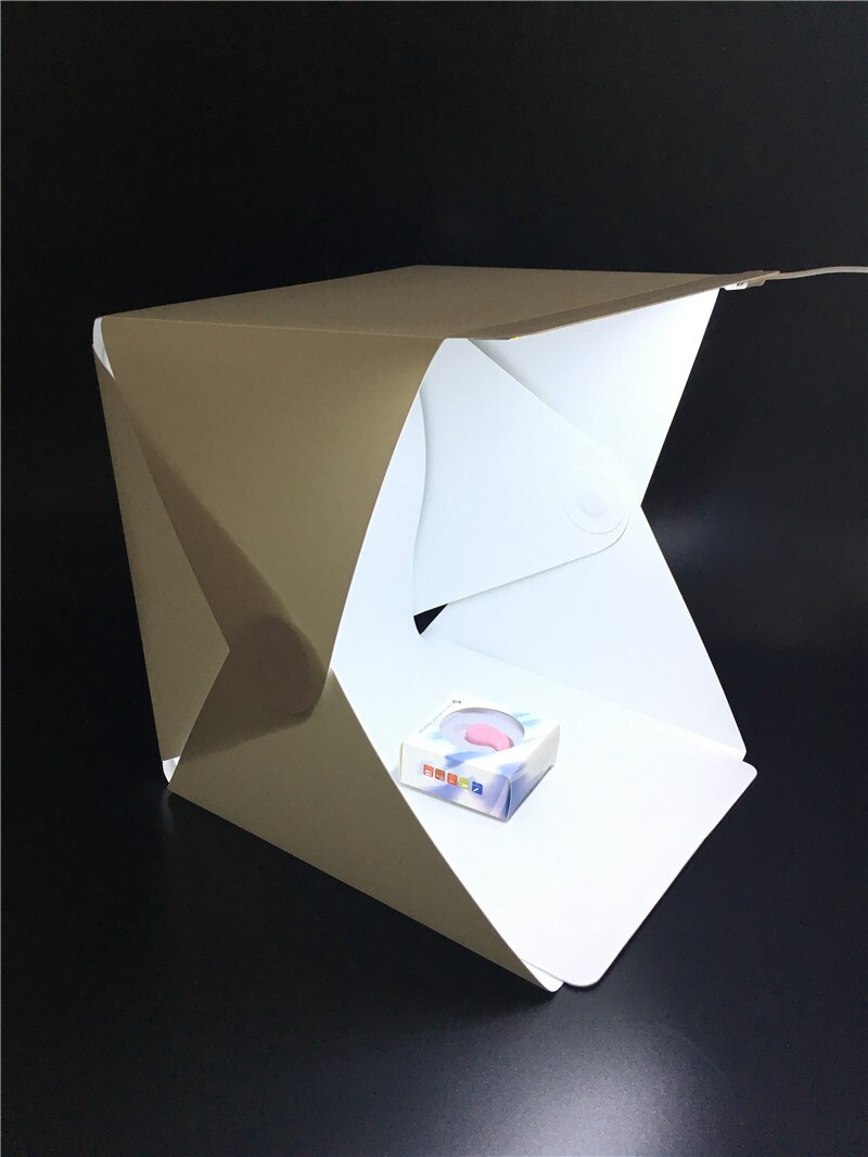 Folding Portable Lightbox Studio LED Light Soft Box Take Pictures Like Pro on the Go with a Smartphone or DSLR Camera