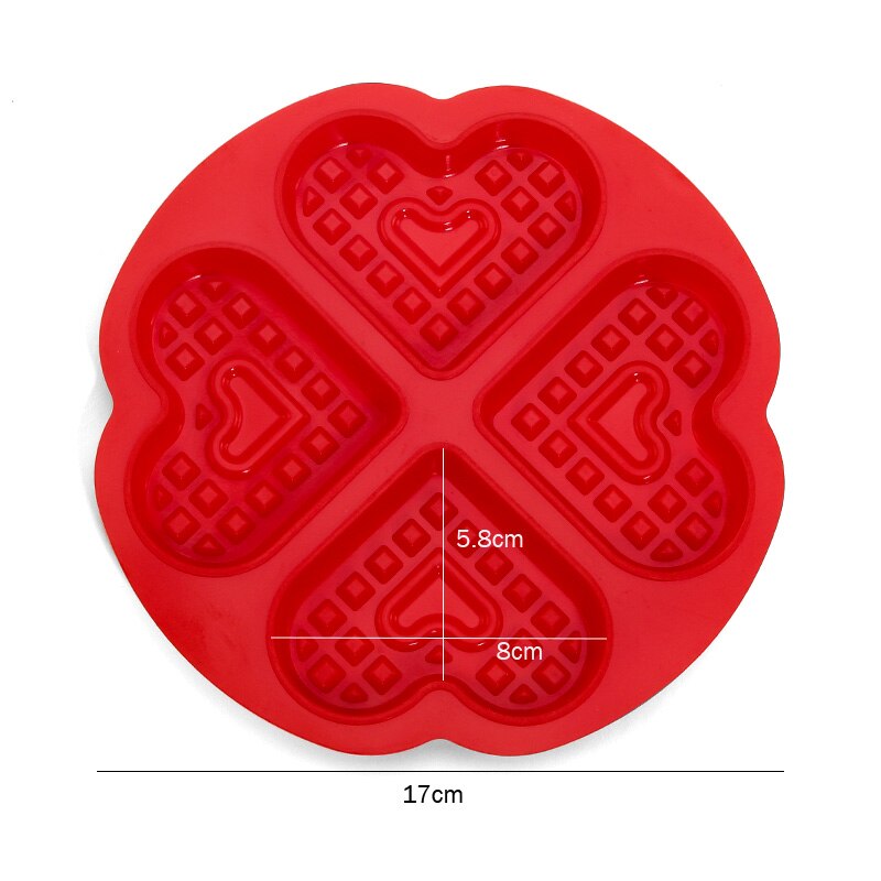 Fais Du-molde de silicona para gofres, herramientas para hornear, en forma de corazón, accesorios de cocina antiadherentes para hornear, DIY: Love