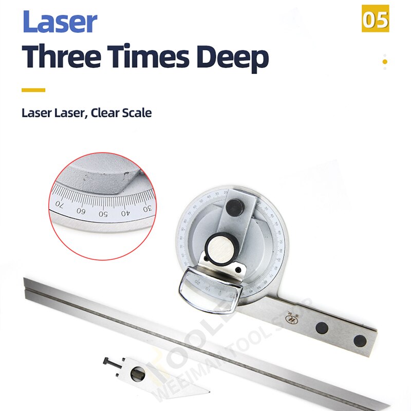 Universal Angle Ruler Protractor Multi Angle Measuring Ruler Carpentry Tools Angle Gauge Goniometro Square Ruler Angle Finder