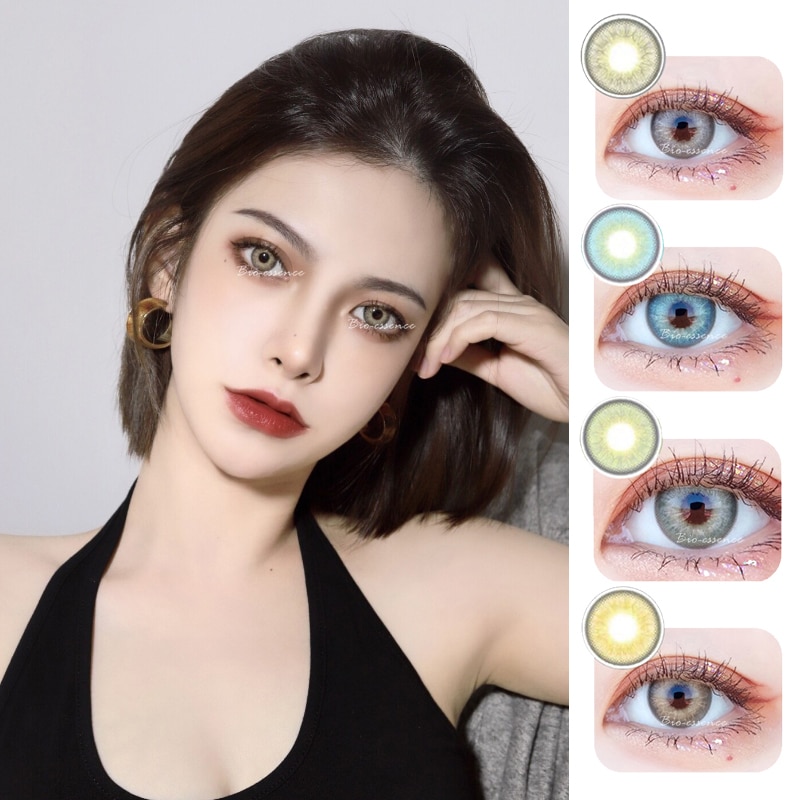 Colored Eyes Lenses for Pupil Color Change Yeayly Use Blue Gray