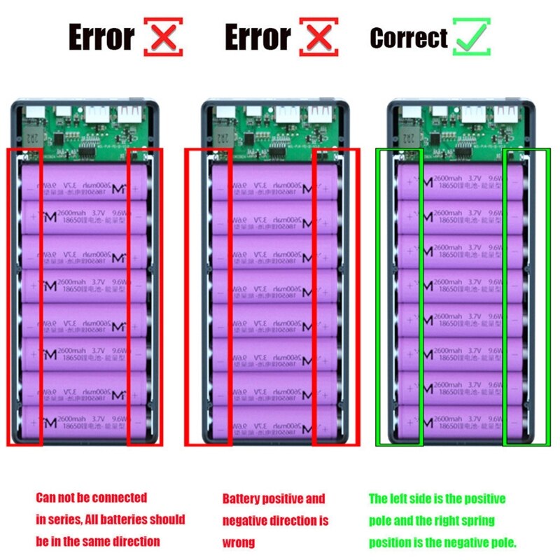 Lcd-scherm Diy Power Bank Case 16X18650 Batterij Shell QC3.0 Pd Batterij Power Bank Shell 10W draadloos Opladen Doos