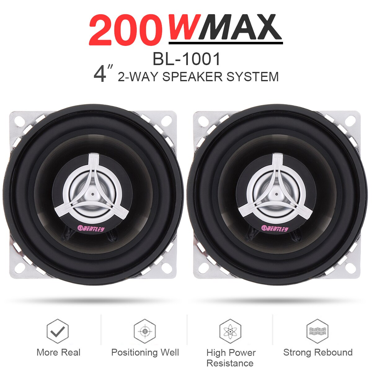 2 stks 120 W Auto Audio Systeem Hoge Efficiëntie Mini Dome