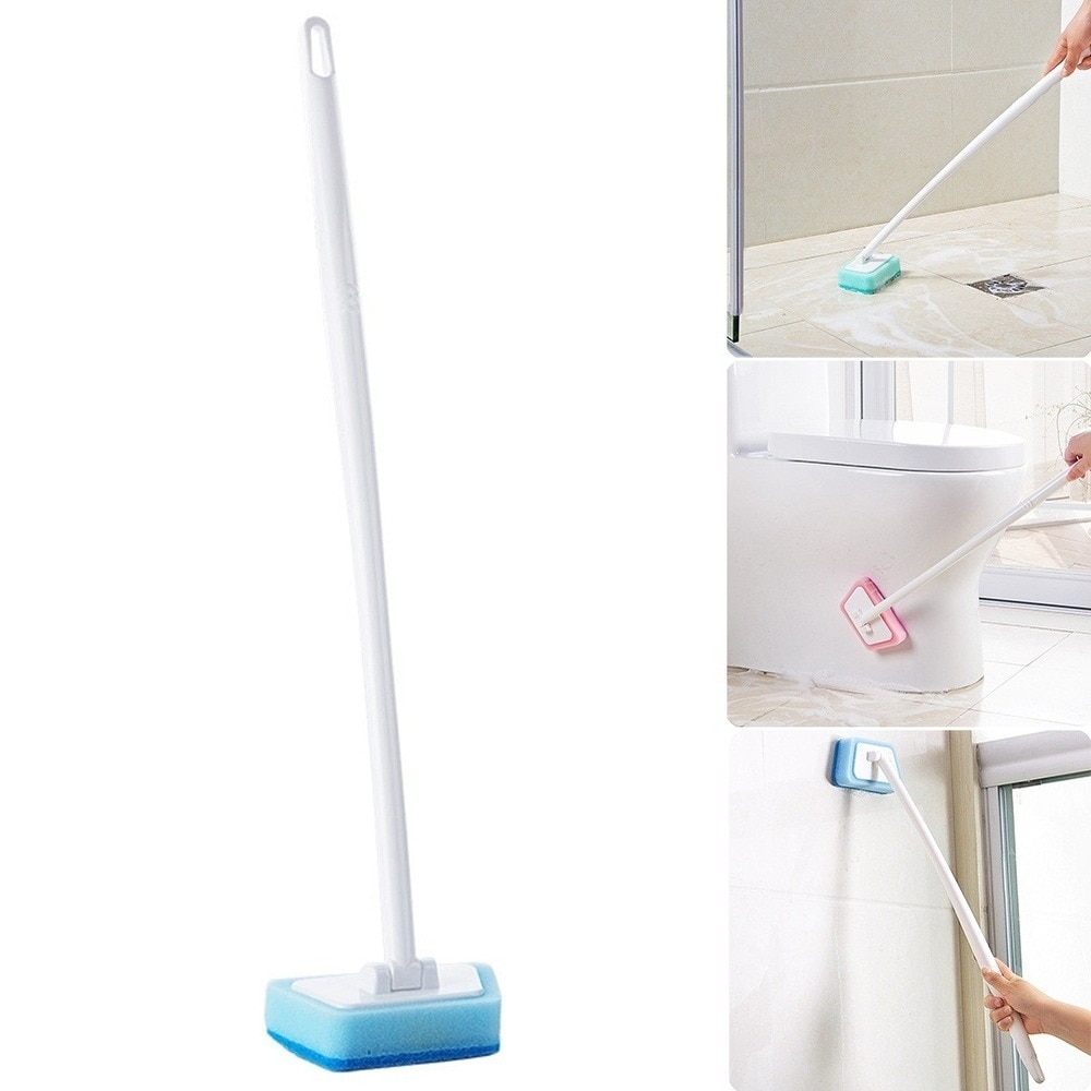 Sponge Multifunctional Bathroom Long Handle Washable Cleaning Brush Durable
