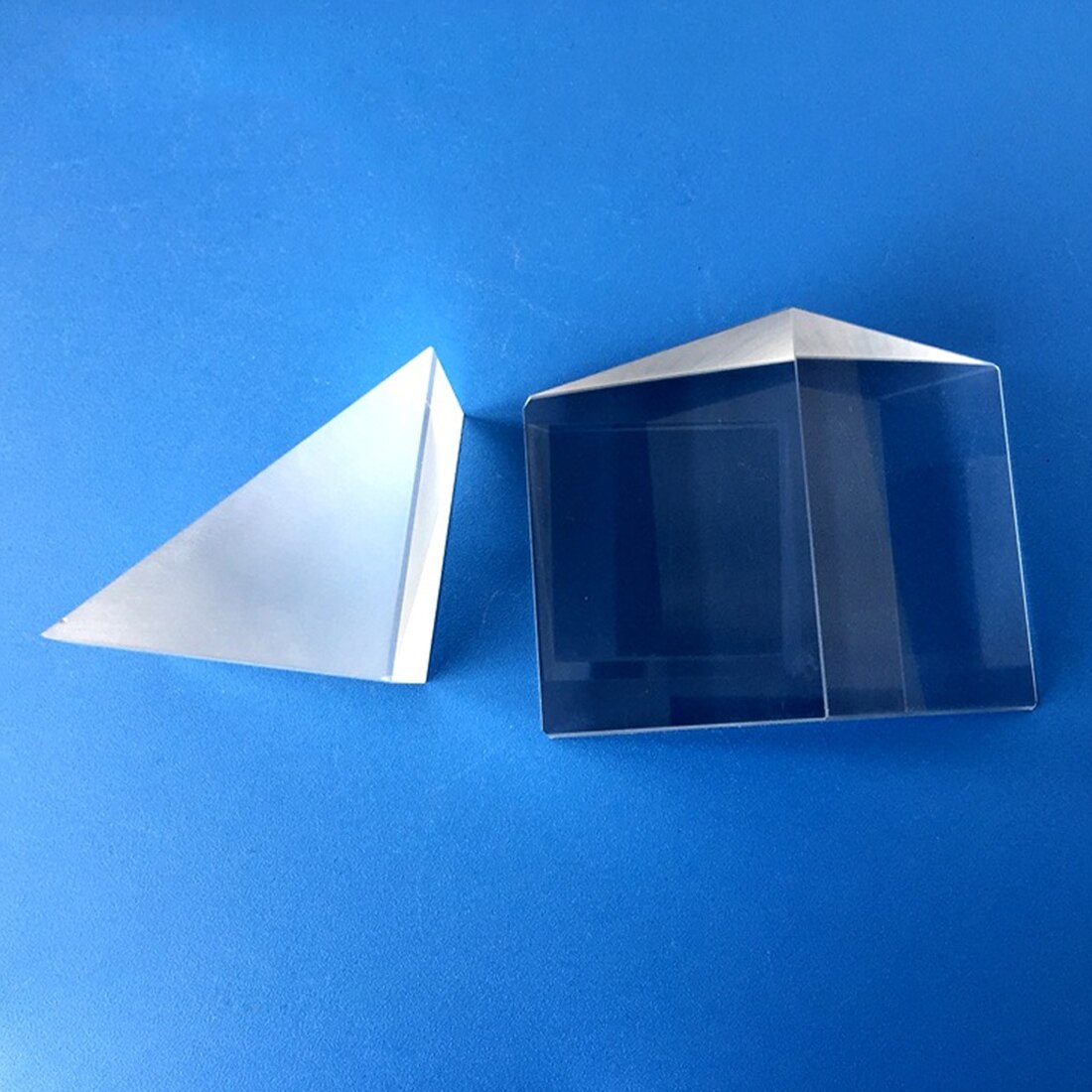 K9 Optical Glass Right Angle Reflecting Triangular Prism For Teaching Light Spectrum Total reflection Triangular color prism