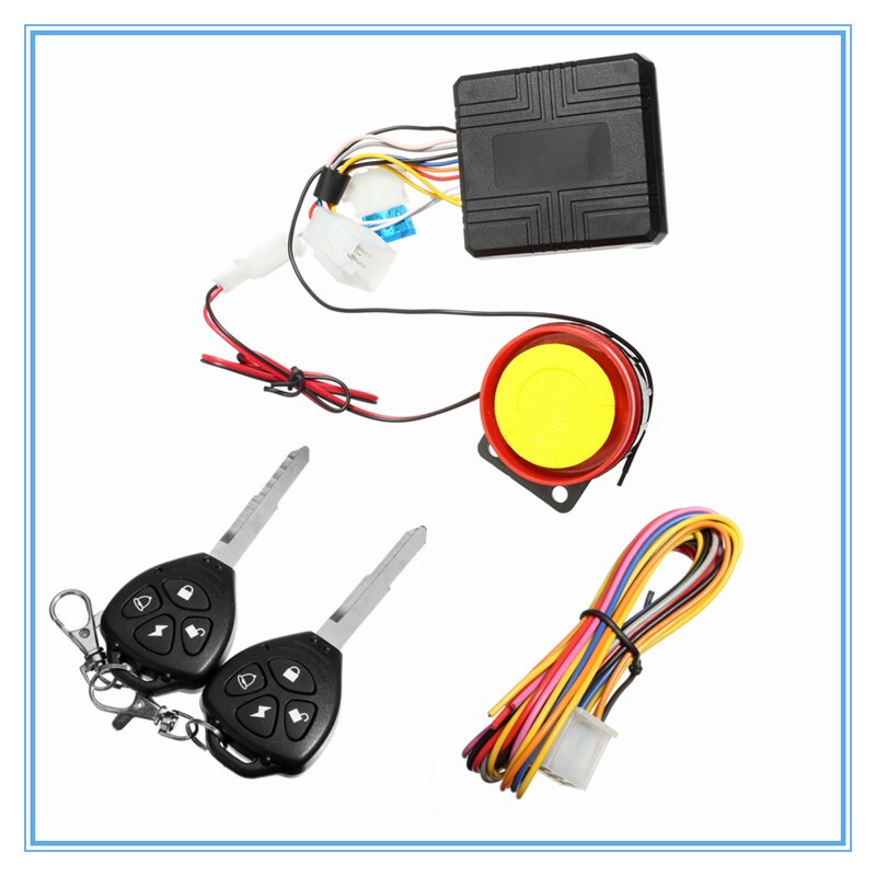 Steelmate 986E 1-weg Motorfiets Alarmsysteem Remote Motor Start Motorfiets Motor Immobilisatie Met Mini Zender