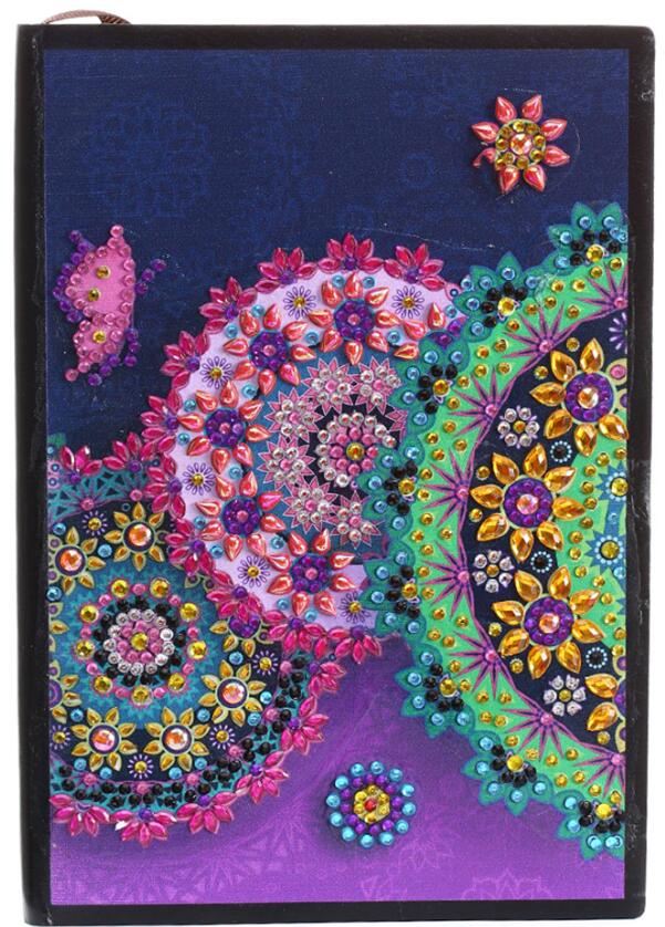A5 Notebook DIY Special Shaped Diamond Painting Notebook Butterfly flower Diary Book Embroidery Diamond Cross Stitch: Notebook-6
