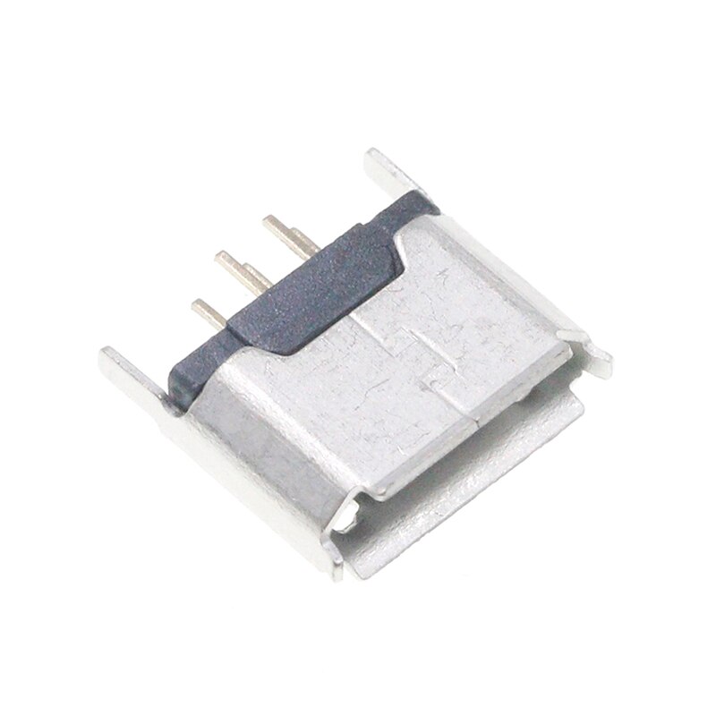 10Pcs Type B Vrouwelijke 180Angel Micro Usb Socket Connector 5P Directe Plug-In Voor Opladen Mobiele telefoon