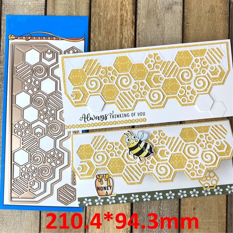 Ola de mar-marco para Borde de panal de abeja, Bolsa Escolar, combinación de decoración de álbumes de recortes, tarjetas de álbum, manualidades, novedad de: 2