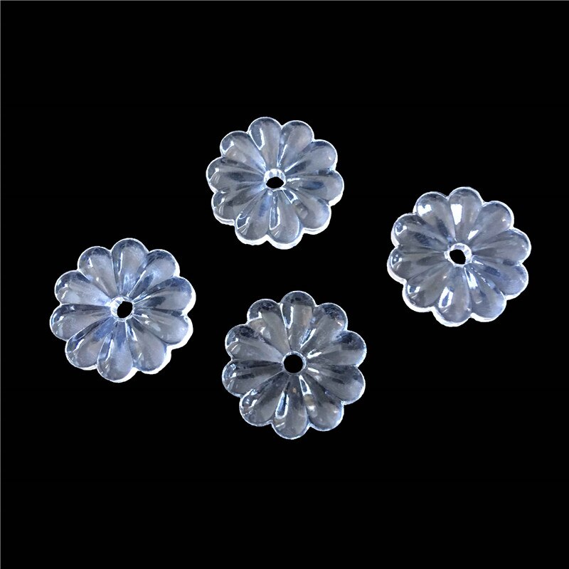 Camal 16/18/20/22/25/30/40mm Clear Rosette Flower Bead Crystal Prisms Pendant Chandelier Curtain Lamp Parts Wedding Decoration