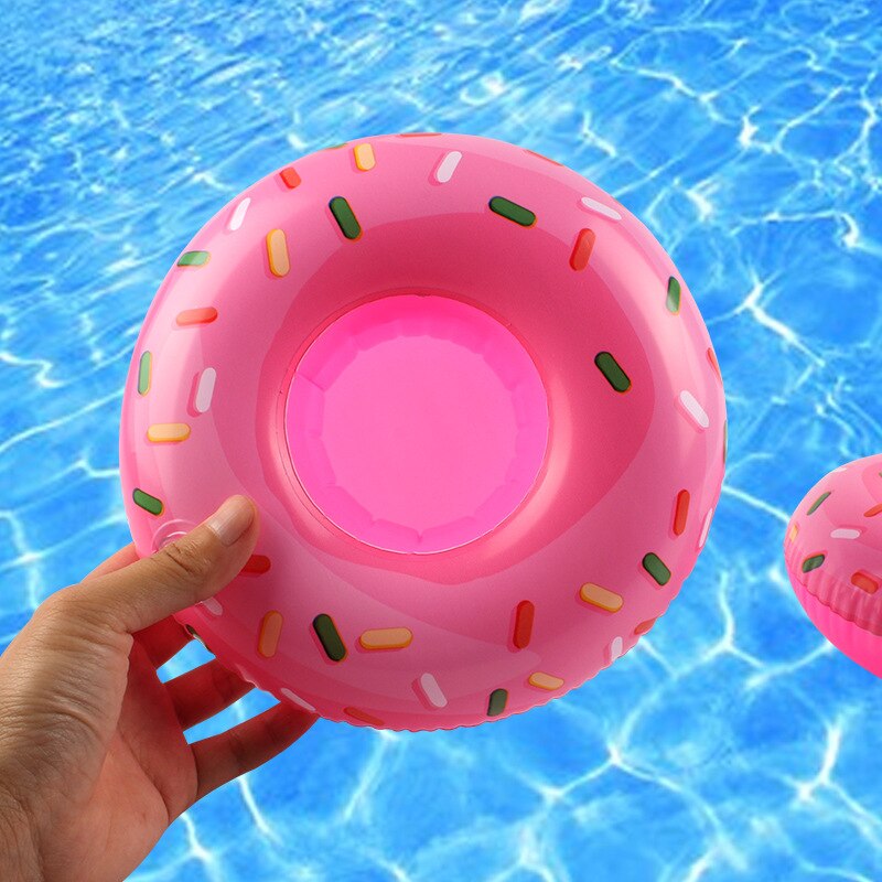 Starmax – porte-gobelet gonflable en forme de crabe, porte-boisson, flotteur de piscine, refroidisseur de bière, jouet de piscine, sous-verres flottants: doughnut