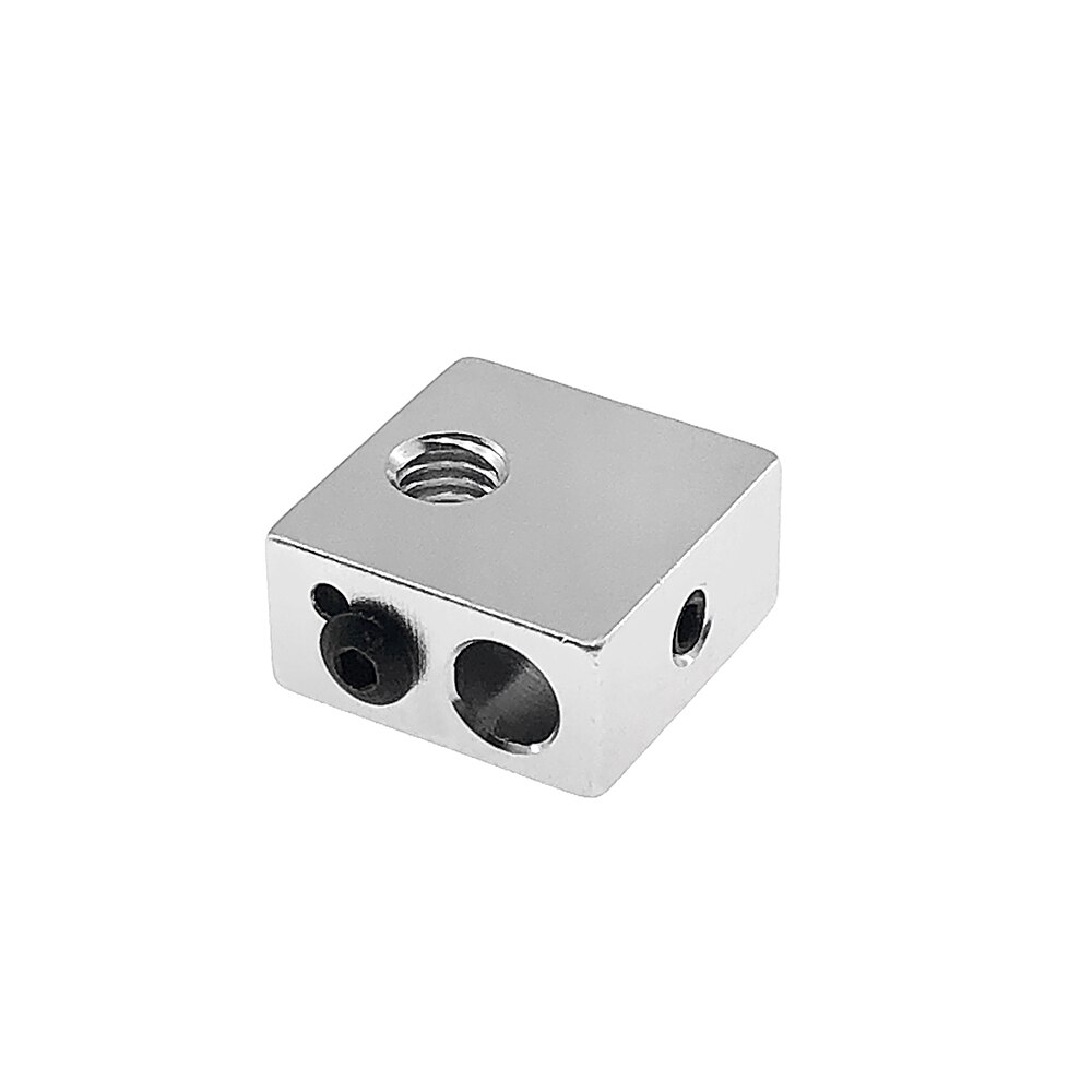 1pcs Volcano end eruption heater block 1.75 3mm Filament V5 V6 Extruder J-head Aluminium Heater block for Sidewinder X1: MK8 aluminum block