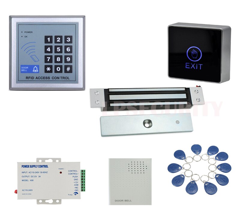 concealed built-in 180kg 350lbs Electric Magnetic Door Lock kit for Access control system intercom office glass wooden door