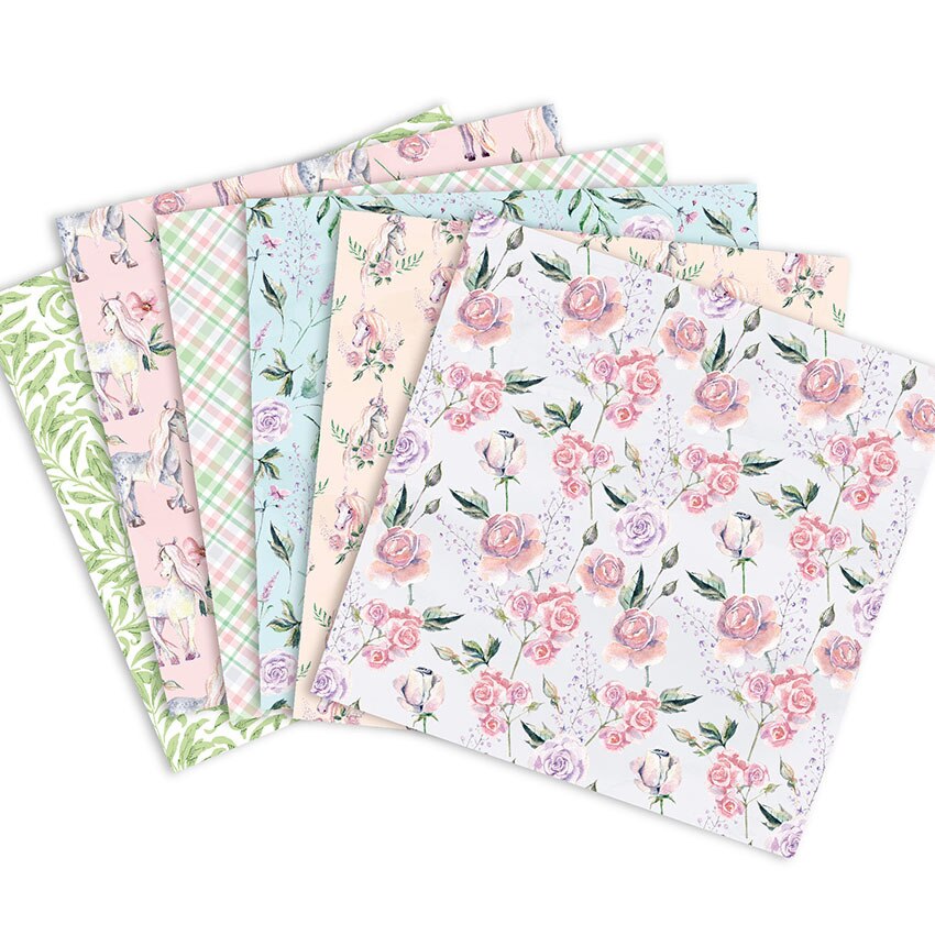 24 Sheets Scrapbooking Valentine's Day Scrapbook Paper Origami Art Crafts DIY Photo Album Background Pads Paper Card Making