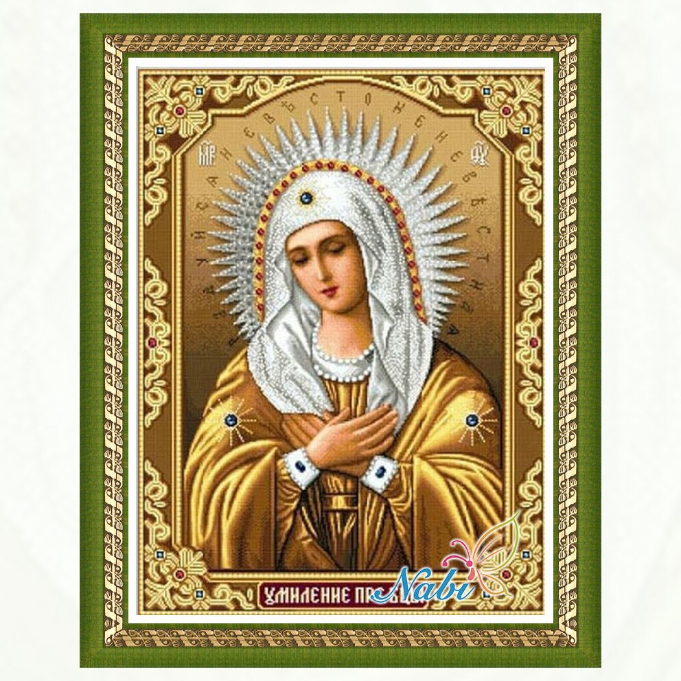 religion printed 3d diy beadwork 0159R - Square diamond mosaic painting Diamond embroidery cross stitch