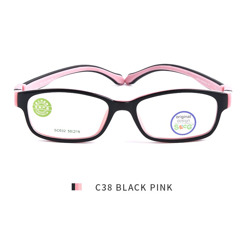 SECG-gafas suaves y flexibles ultraligeras para niños, montura De gafas ópticas para niños, gafas De vista, Lunettes De Vue Enfant: Castaño