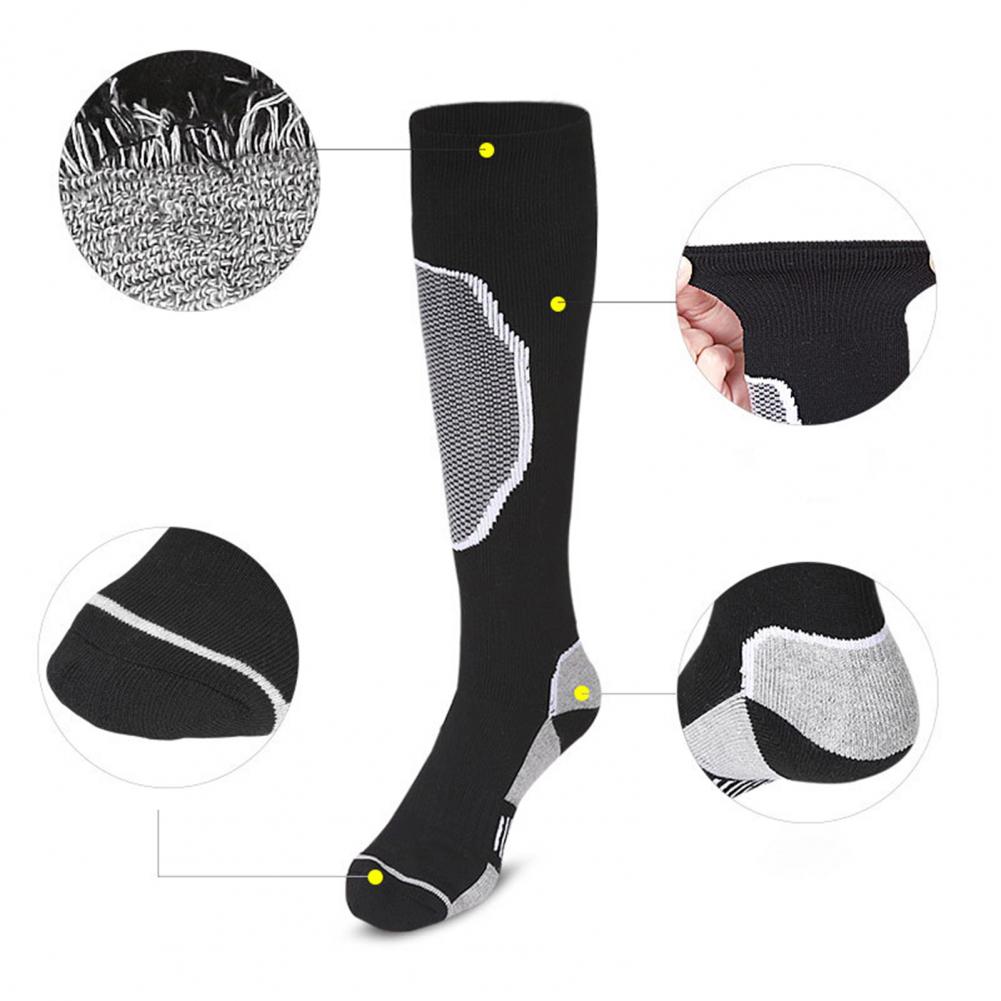 Chaussettes thermiques épaisses pour homme et femme, idéales pour le ski et le football, absorbe l&#39;humidité, haute élasticité