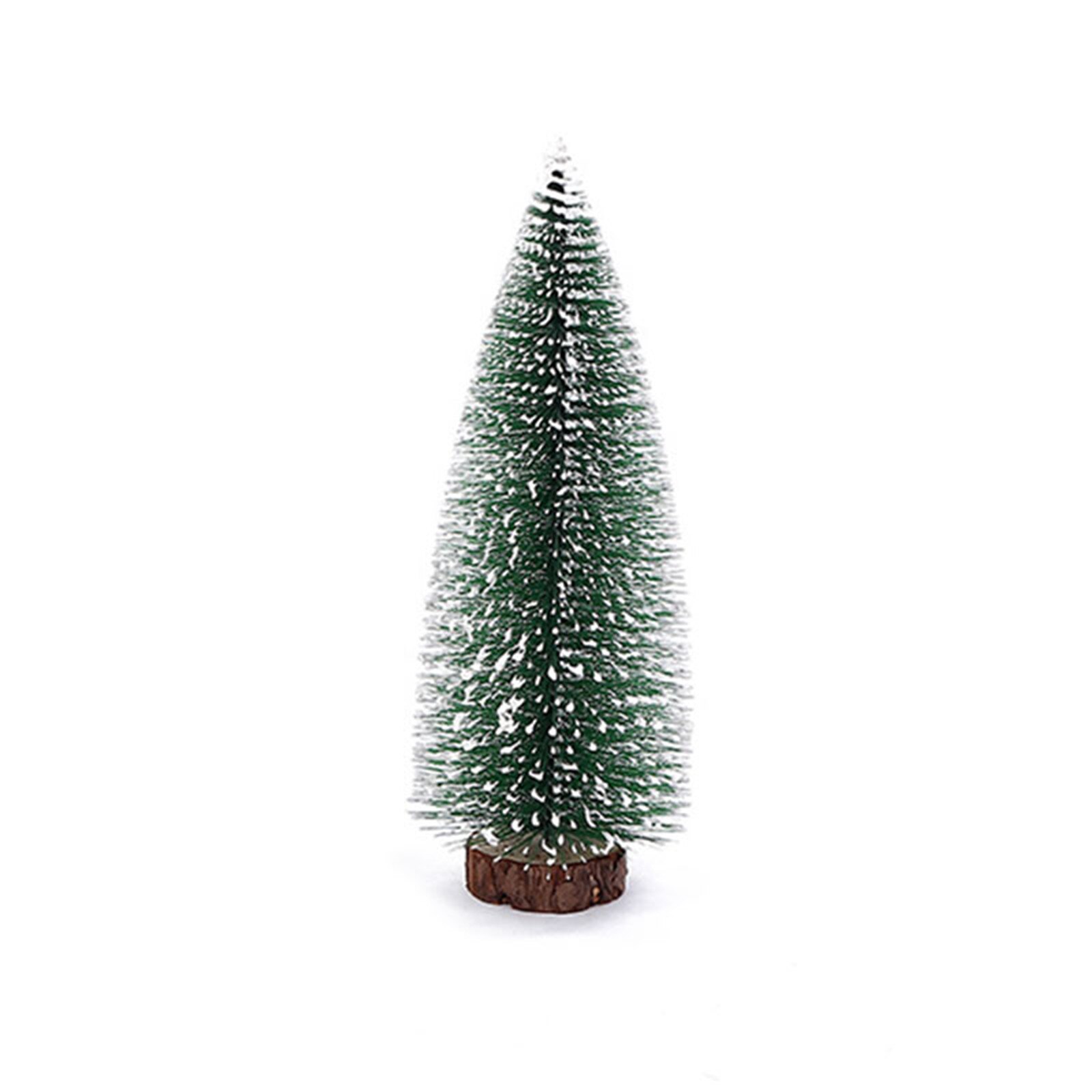Mini Christmas Tree Small Pine Tree with Wooden Bases for Xmas Party Home Tabletop Tree Decor QJS Shop