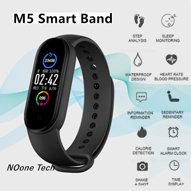 Smartwatch Bluetooth Hartslag Detectie Bloeddruk Fitness Tracker Sport Horloge Waterdicht Messageprompt Pedometerbracelet